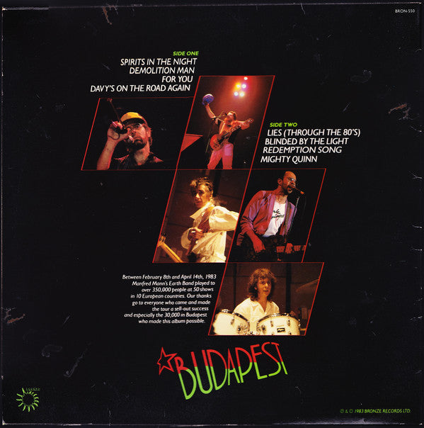 Manfred Mann's Earth Band ~ Budapest (Live) (Vinyl) - Djungel & Jazz