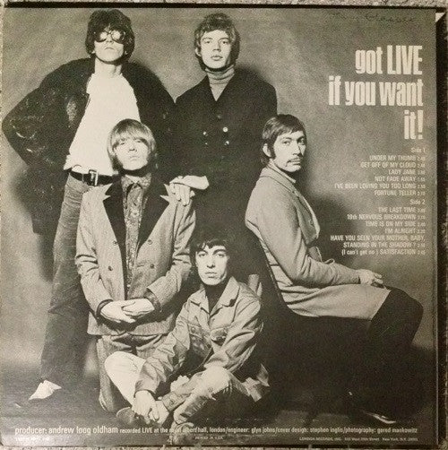 The Rolling Stones ~ Got Live If You Want It! (Vinyl) - Djungel & Jazz