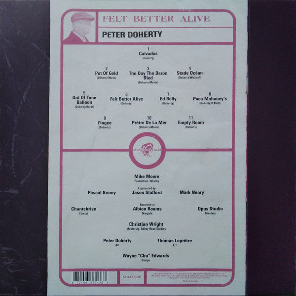 Peter Doherty ~ Felt Better Alive (Vinyl) - Djungel & Jazz