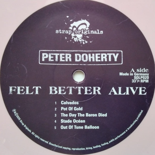 Peter Doherty ~ Felt Better Alive (Vinyl) - Djungel & Jazz