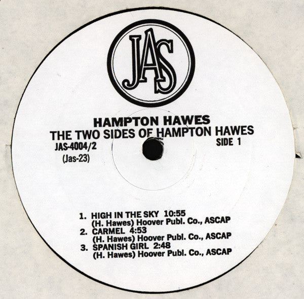 Hampton Hawes ~ The Two Sides Of Hampton Hawes (Vinyl) - Djungel & Jazz
