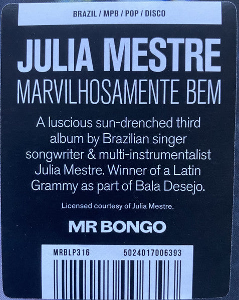 Julia Mestre ~ Maravilhosamente Bem (Vinyl) - Djungel & Jazz