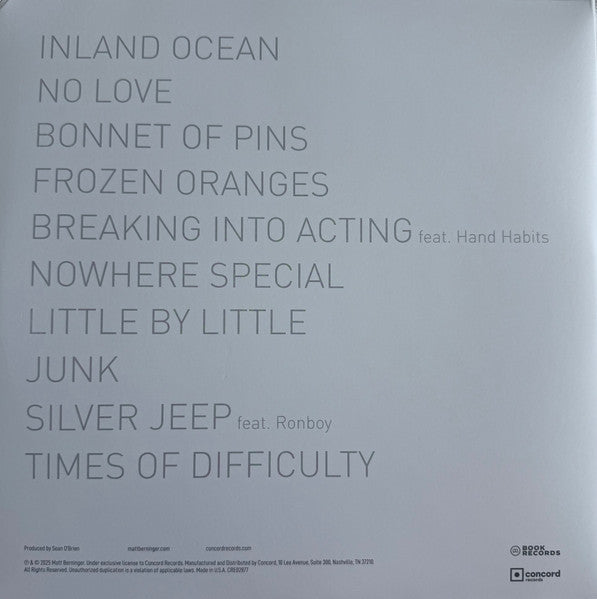 Matt Berninger ~ Get Sunk (Vinyl) - Djungel & Jazz