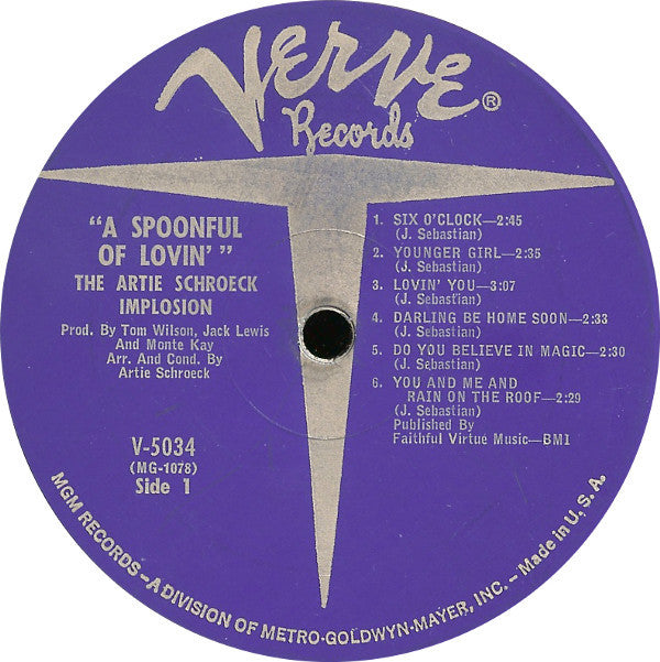 The Artie Schroeck Implosion ~ A Spoonful Of Lovin' (Vinyl) - Djungel & Jazz