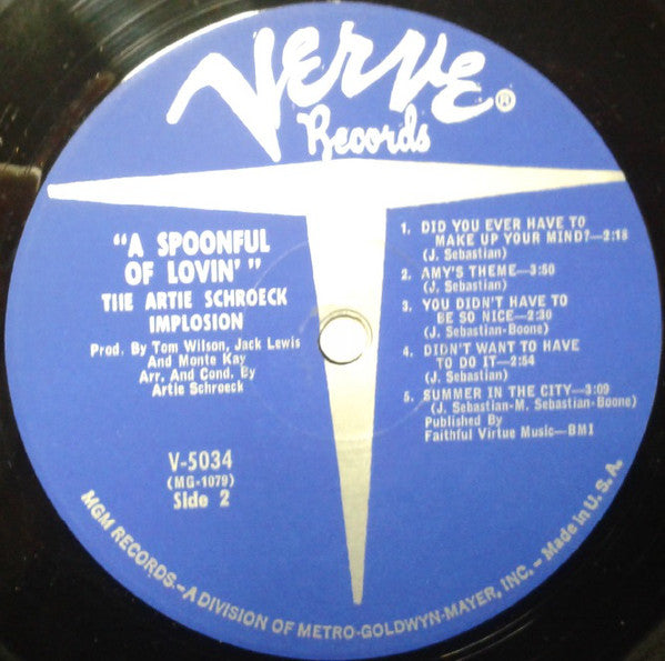 The Artie Schroeck Implosion ~ A Spoonful Of Lovin' (Vinyl) - Djungel & Jazz