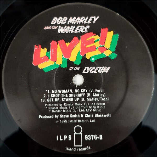 Bob Marley & The Wailers : Live! (LP, Album)