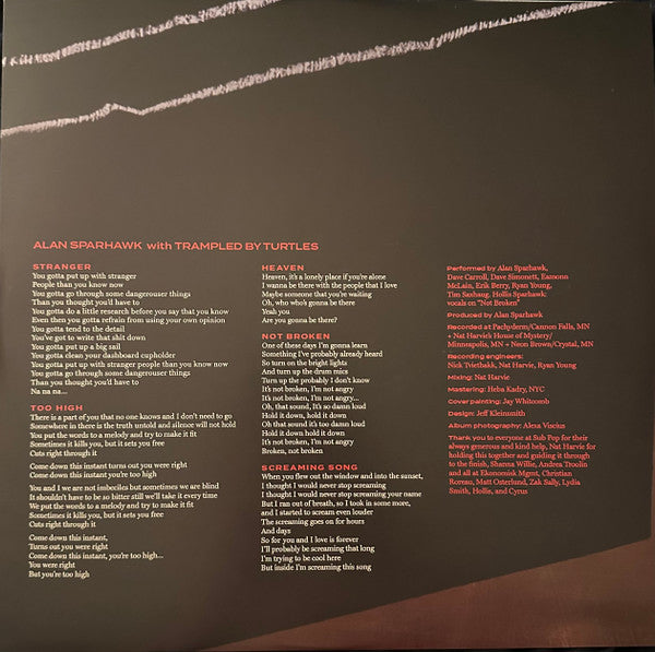 Alan Sparhawk with Trampled By Turtles ~ Alan Sparhawk With Trampled By Turtles (Vinyl) - Djungel & Jazz