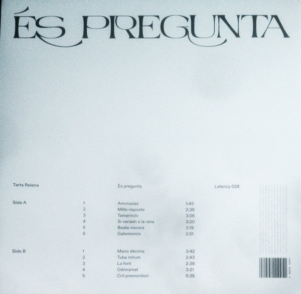 Tarta Relena ~ És Pregunta (Vinyl) - Djungel & Jazz