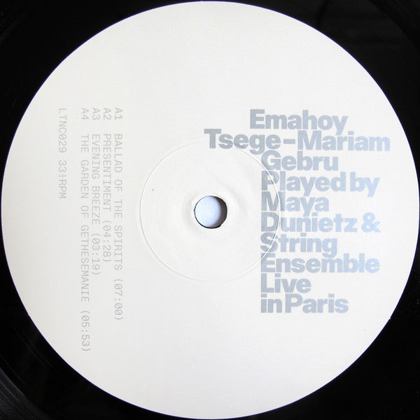 Emahoy Tsege-Mariam Gebru, Maya Dunietz ~ Emahoy Tsege-Mariam Gebru Played By Maya Dunietz & String Ensemble Live In Paris (Vinyl) - Djungel & Jazz