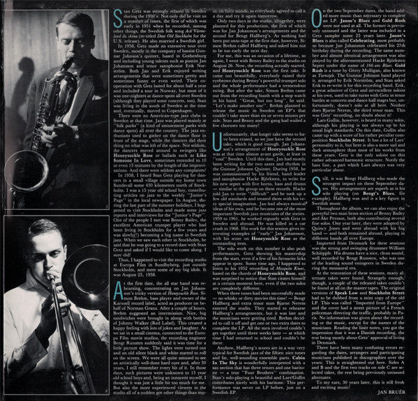 Stan Getz ~ Stockholm Sessions '58 (Vinyl) - Djungel & Jazz