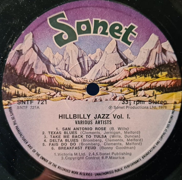 Various ~ Hillbilly Jazz Volume 1 (Vinyl) - Djungel & Jazz