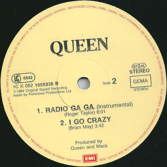 Queen ~ Radio Ga Ga (Vinyl) - Djungel & Jazz