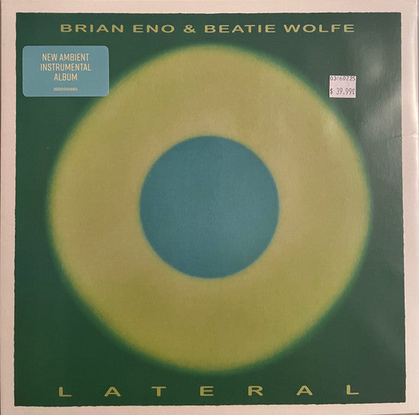 Brian Eno & Beatie Wolfe ~ Lateral (Vinyl) - Djungel & Jazz