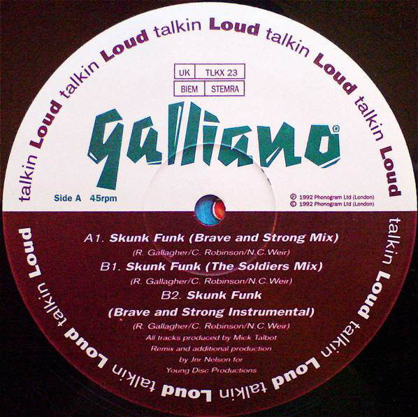 Galliano ~ Skunk Funk (Vinyl) - Djungel & Jazz