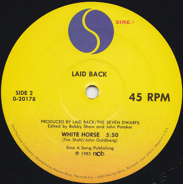 Laid Back : Sunshine Reggae / White Horse (12", Maxi)