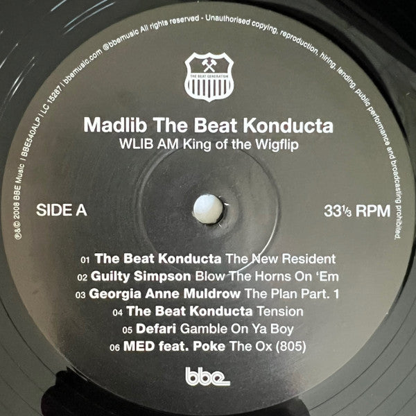 Madlib The Beat Konducta ~ WLIB AM King Of The Wigflip (Vinyl) - Djungel & Jazz