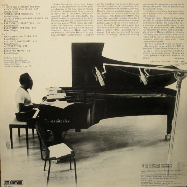 Roland Hanna ~ Swing Me No Waltzes (Vinyl) - Djungel & Jazz