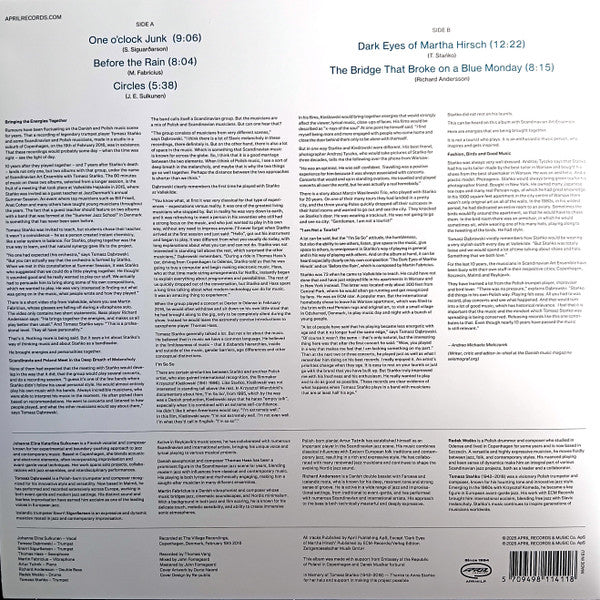 Scandinavian Art Ensemble With Tomasz Stańko ~ The Copenhagen Session Vol. 1 (Vinyl) - Djungel & Jazz