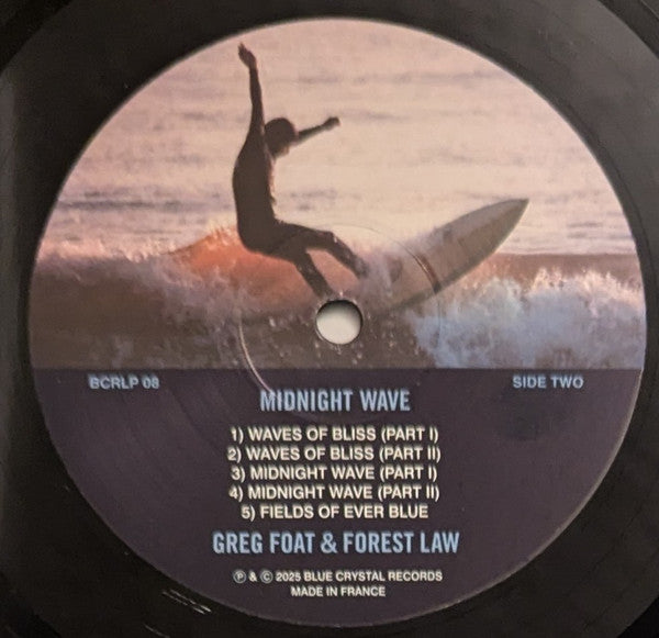 Greg Foat & Forest Law ~ Midnight Wave (Vinyl) - Djungel & Jazz