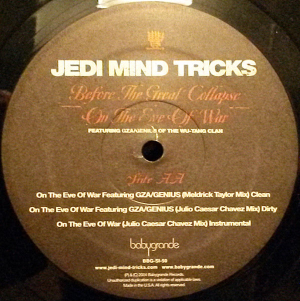 Jedi Mind Tricks ~ Before The Great Collapse / On The Eve Of War (Vinyl) - Djungel & Jazz