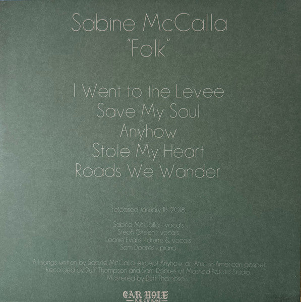 Sabine McCalla ~ Folk (Vinyl) - Djungel & Jazz