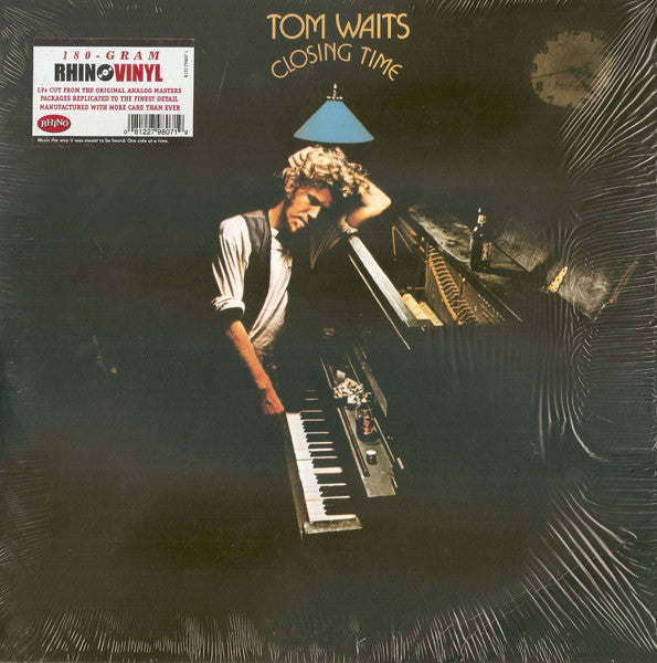Tom Waits : Closing Time (LP, Album, RE, Whi)