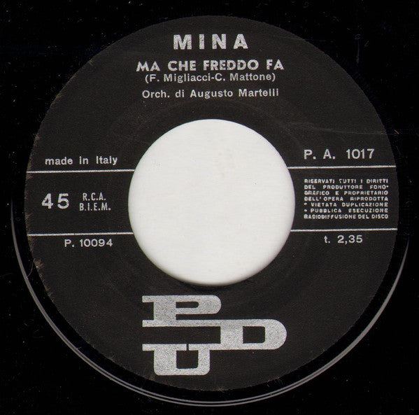 Mina ~ Un'Ora Fa (Vinyl) - Djungel & Jazz