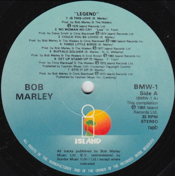 Bob Marley & The Wailers : Legend - The Best Of Bob Marley And The Wailers (LP, Comp, Gat)