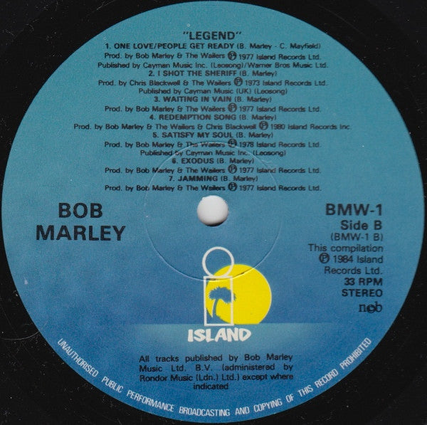 Bob Marley & The Wailers : Legend - The Best Of Bob Marley And The Wailers (LP, Comp, Gat)