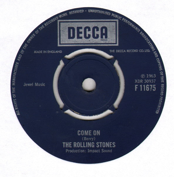 The Rolling Stones ~ Come On (Vinyl) - Djungel & Jazz