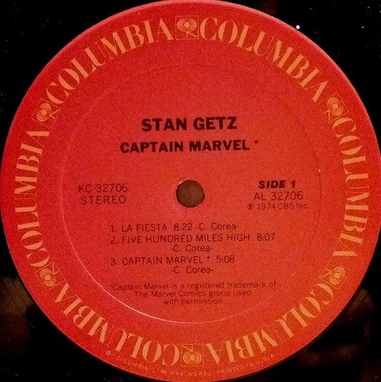 Stan Getz ~ Captain Marvel (Vinyl) - Djungel & Jazz