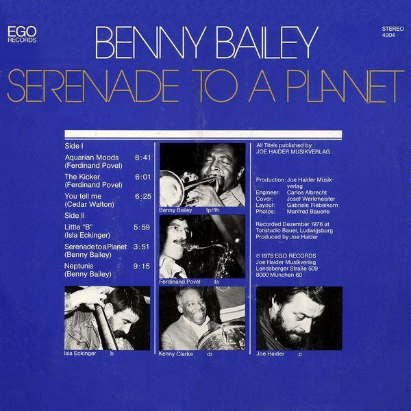 Benny Bailey ~ Serenade To A Planet (Vinyl) - Djungel & Jazz