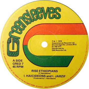 I. Haicideons* and I. Jarzif : Rise Ethiopians / Signs Of The Messiah (12")