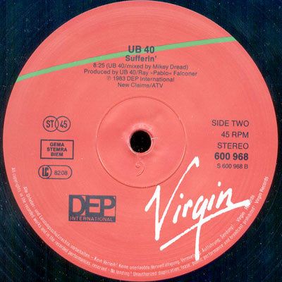 UB40 ~ Red Red Wine (Vinyl) - Djungel & Jazz