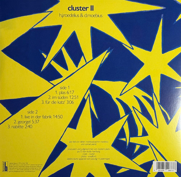 Cluster ~ Cluster II (Vinyl) - Djungel & Jazz