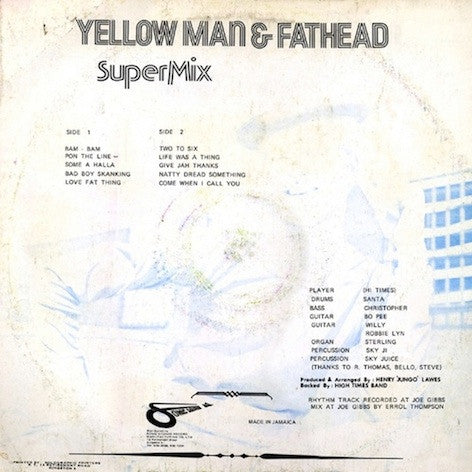 Yellowman & Fathead : Super Mix (LP, Album, M/Print)