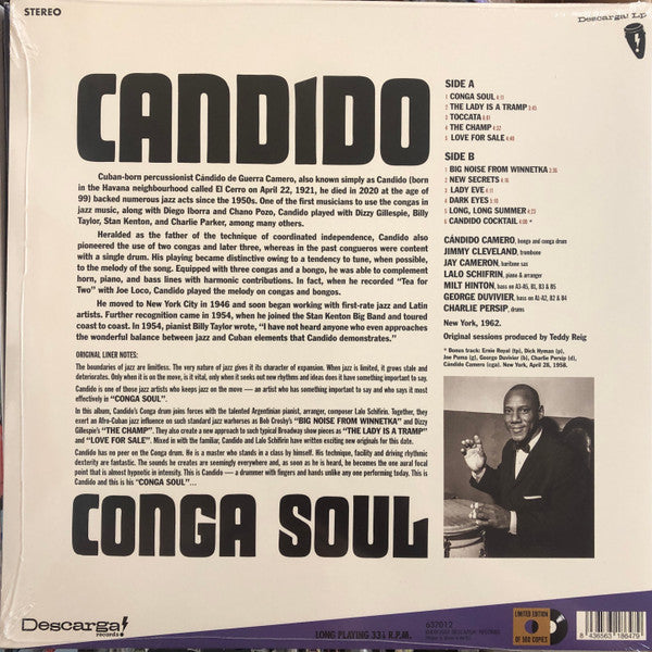 Candido ~ Conga Soul (Vinyl) - Djungel & Jazz