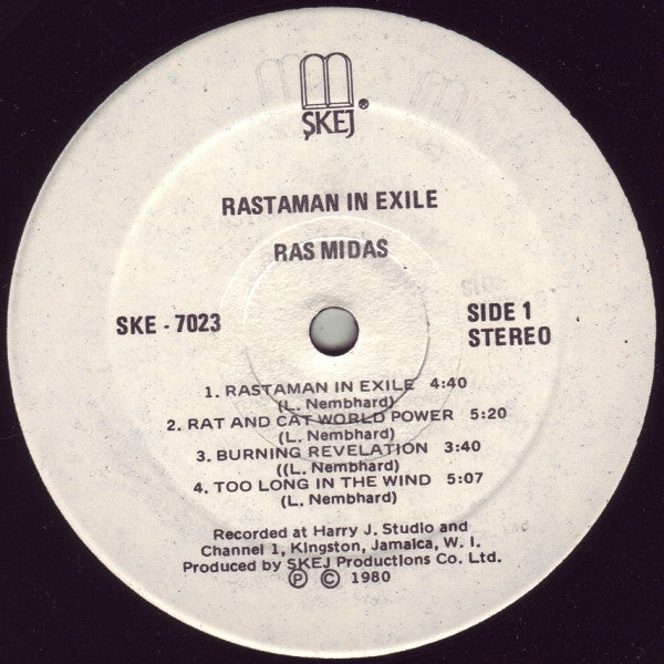 Ras Midas : Rastaman In Exile (LP, Album)