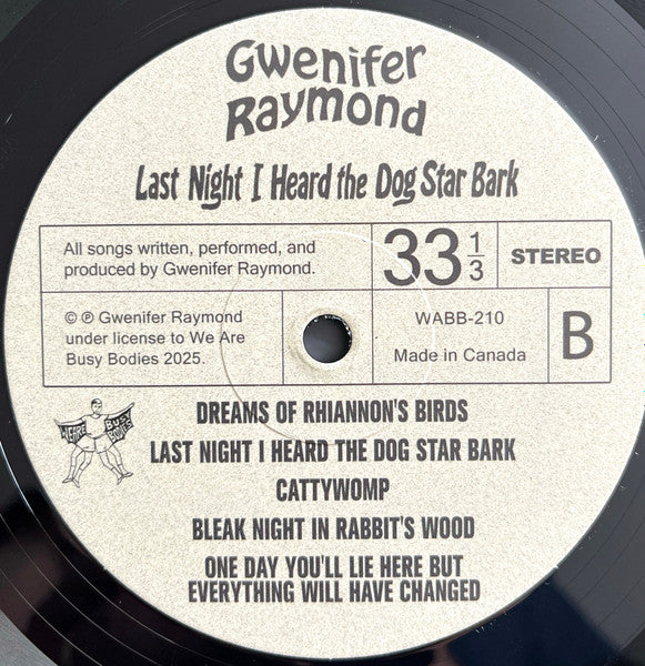 Gwenifer Raymond ~ Last Night I Heard The Dog Star Bark (Vinyl) - Djungel & Jazz