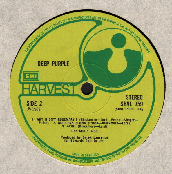 Deep Purple ~ Deep Purple (Vinyl) - Djungel & Jazz