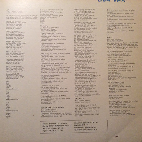 Fria Proteatern ~ Med Vilken Rätt (Vinyl) - Djungel & Jazz