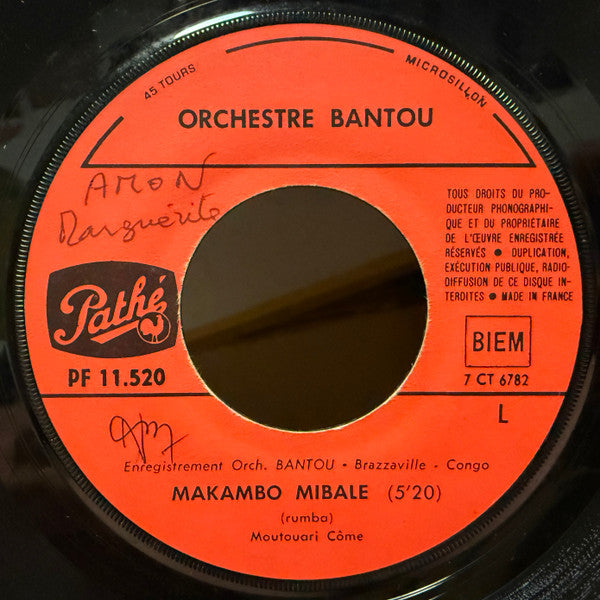 Les Bantous De La Capitale ~ Makambo Mibale / Damba (Vinyl) - Djungel & Jazz