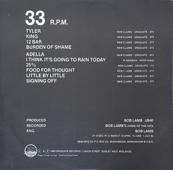 UB40 ~ Signing Off (Vinyl) - Djungel & Jazz