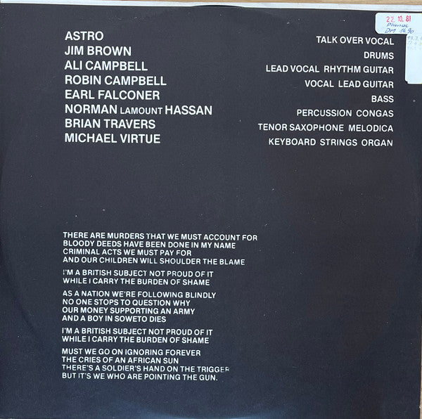 UB40 ~ Signing Off (Vinyl) - Djungel & Jazz