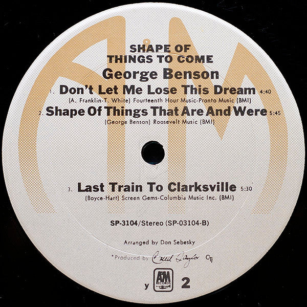 George Benson : Shape Of Things To Come (LP, Album, RE)