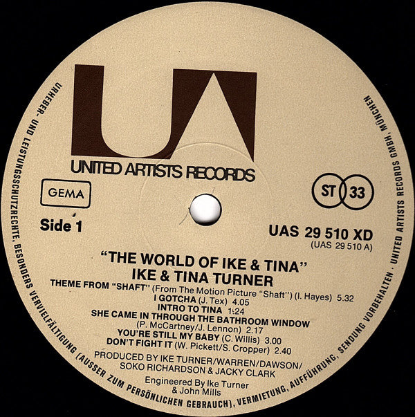 Ike & Tina Turner ~ The World Of Ike & Tina (Vinyl) - Djungel & Jazz