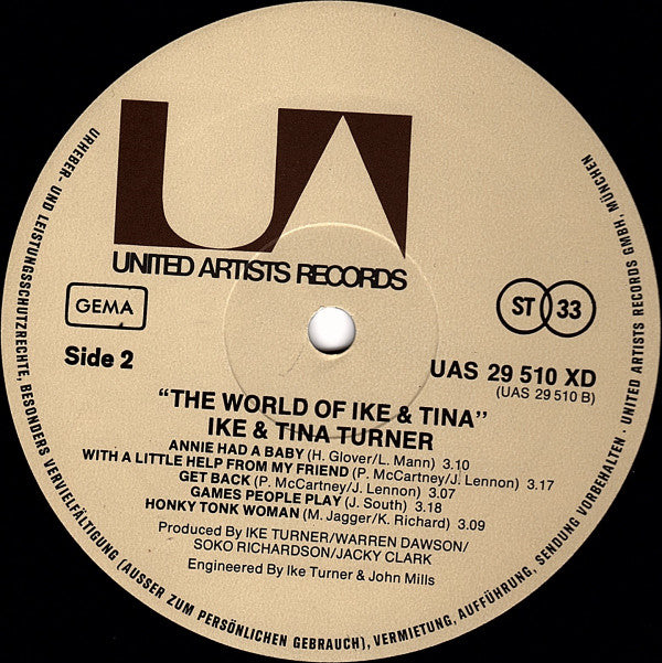 Ike & Tina Turner ~ The World Of Ike & Tina (Vinyl) - Djungel & Jazz