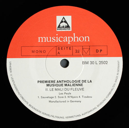 Les Peuls ~ Le Mali Du Fleuve (Vinyl) - Djungel & Jazz