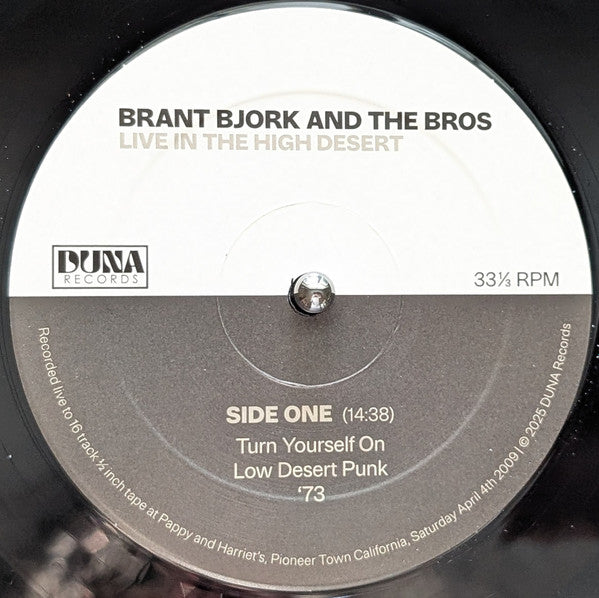 Brant Bjork And The Bros ~ Live in the High Desert (Vinyl) - Djungel & Jazz