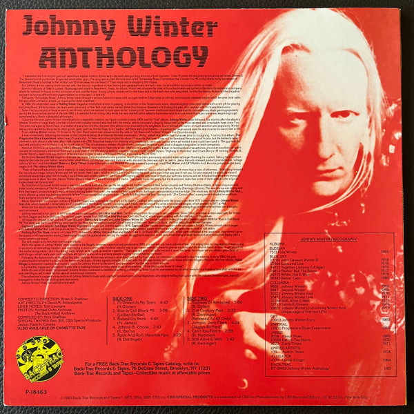 Johnny Winter : Anthology (LP, Comp)